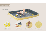 Hrací podložka pěnová s míčky Blue Yellow Taf Toys