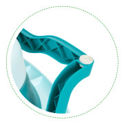 Dětská skládací cestovní vanička s odtokem modrá