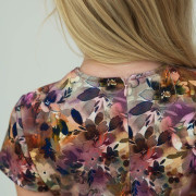 Dívčí kolové šaty Leontýna hnědá Esito