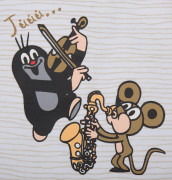 Dupačky proužkované Gmini Krtek hudebník