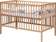 Dětská postýlka s kompletní výbavou přírodní 120 x 60 cm Gytaro Scarlett