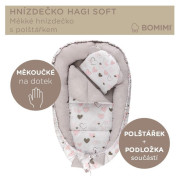 Hnízdečko Hagi s polštářkem soft Bomimi 