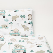 2-dílné ložní povlečení Safari II 90/120 cm mint New Baby