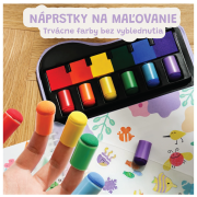 Kreativní kniha Malování prsty s razítky Jarmelo