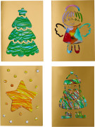 Kreativní sada První čmárací kartičky Vánoční pošta Haba 