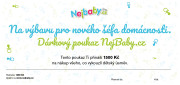 Tištěný dárkový poukaz Nejbaby "Na výbavu nového šéfa domácnosti"