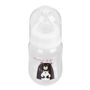 Láhev s obrázkem 125 ml Mědvěd bílá Akuku