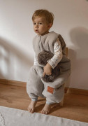Dětský zateplený mušelínový spací pytel Kids soft s nožičkami Infantilo