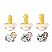 Dudlíky kaučuk 2 ks 0-6 měsíců Colour Bibs