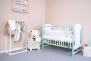 Dětská postýlka New Baby Elsa 120 x 60 cm bílo-mátová