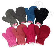 Zimní palcové rukavičky pletené Vel. M (3-5 let)