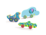 Vkládací puzzle Zvířátková autíčka Djeco