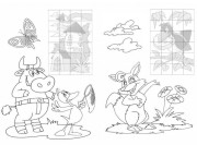 Pohádkový svět - nálepkové puzzle /pohádkový svět