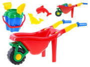 Kolečko + sada na písek 6 ks