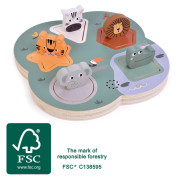 3D puzzle se zvuky zvířat Safari small foot 