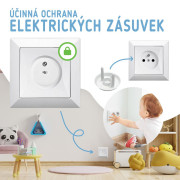 Ochranné kryty na elektrické zásuvky set 12 ks + 2x klíče Sipo