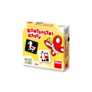 První hraní Kontrastní karty naučná hra Dino