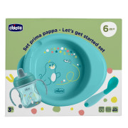 Startovní set - talíř, láhev a lžička 6 m+ Chicco 