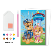 Diamantové malování přání s obálkou Tlapková patrola