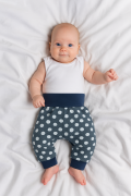 Kalhoty buggy zateplené Bubliny modré Baby Service