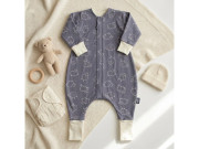 Merino spací pytel s nohavicemi a odepínacími rukávy Šedé ovečky Kaarsgaren