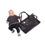 VEGAN přebalovací taška, černá Baby Monsters