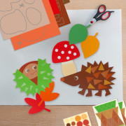 Kreativní sada První stříhání kaštanových kamarádů Haba