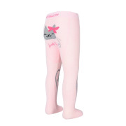 Punčocháče s protiskluzem 3x ABS vel. 92/98 růžové s kočičkou Be Snazzy