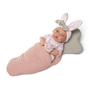 Realistická panenka s měkkým látkovým tělem 27 cm Petit 12442 Antonio Juan