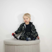 Mikina na zip Motokros - černá Esito