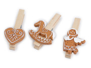 Velké vánoční kolíčky - perníčky sada 3 ks