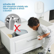 Bezpečnostní zámky víceúčelové pro skříňky a zásuvky nastavitelné sada 6 ks Sipo