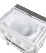 Přebalovací pult s vaničkou Rosie Mineral Grey