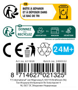 Křídy tabulové 36 ks bílé + barevné 8 cm 24 m+