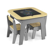 Dětský stůl a židle Olaf Blocks Dark Grey Milly Mally