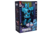 Robot MECHA s efekty páry modrý 32 cm