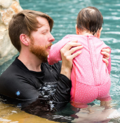 Dětský neopren - overal - Pink Dotty