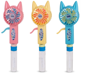 Bublifuk větrák kočka 29 cm