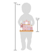 Nasazování na tyč Domeček růžový small foot