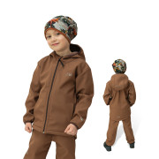 Dětská softshellová bunda duo Brown - hnědá Esito