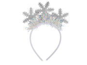 Čelenka do vlasů vločky vánoční/párty