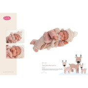 LUNI 1787 - Spící realistické miminko s pohybovou funkcí