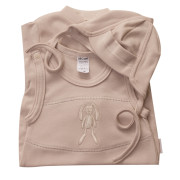 Souprava do porodnice 3 dílná Králíček MKcool Cappuccino