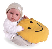 Realistická panenka miminko s celovinylovým tělem 42 cm Erika 50423 Antonio Juan