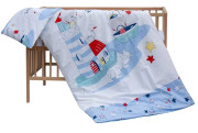 Dětská postýlka přírodní s kompletní výbavou 120 x 60 cm Lumpy Scarlett
