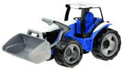 Traktor se lžící plast modro-šedý 65 cm