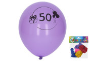 Balónek nafukovací 30 cm sada 5ks s číslem