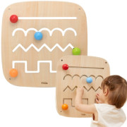 Dřevěný nástěnný panel - výuka kreslení Viga