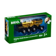 Lokomotiva na baterie zlatá Brio