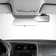 Zpětné zrcátko na čelní sklo auta